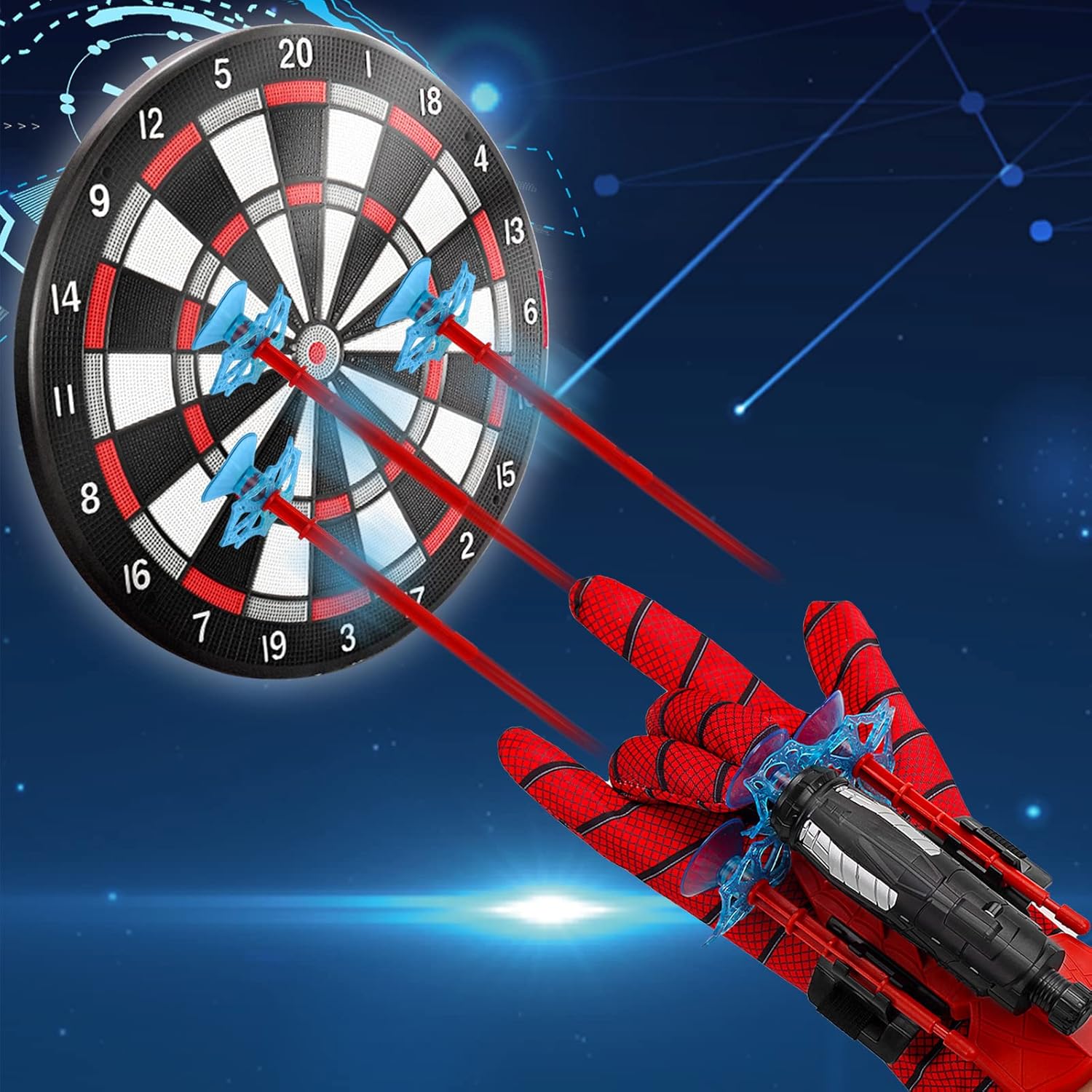 Spider-Man Wrist Shooter ,Transmitter Set For Kids - Multicolour