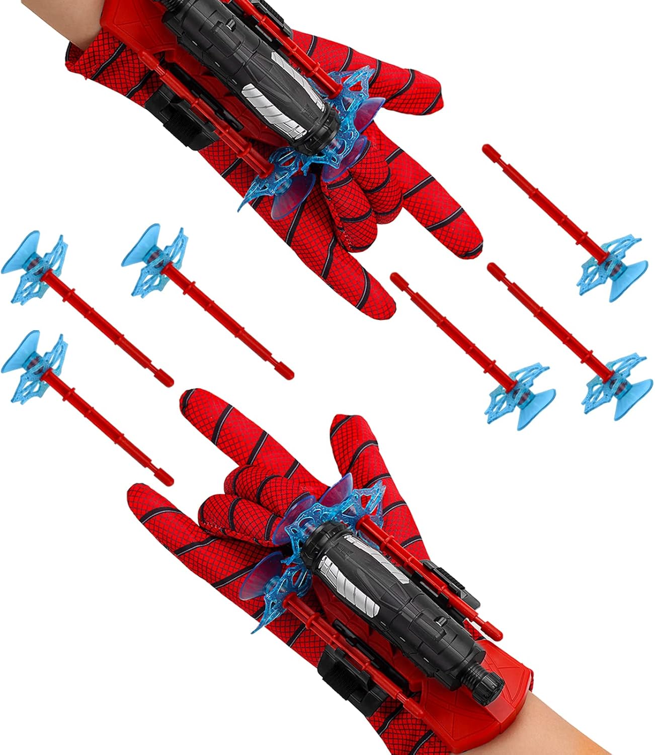 Spider-Man Wrist Shooter ,Transmitter Set For Kids - Multicolour