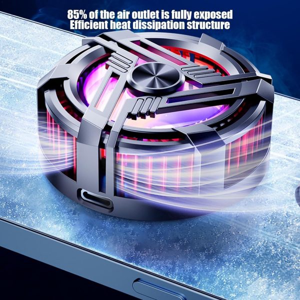 AL-02 Magnetic Phone Cooler with RGB Lights – Semiconductor Cooling Chip for Mobile Gaming