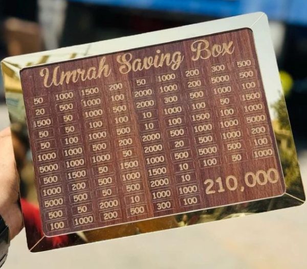 Premium Umrah Saving Box – Save Up to Rs. 210,000